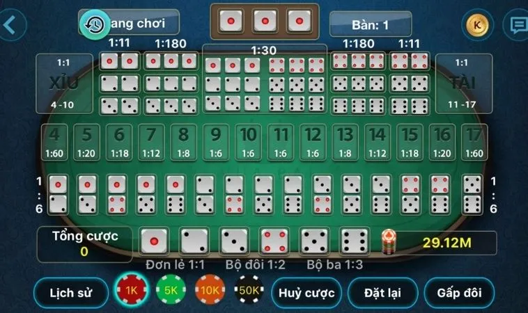 Tìm Hiểu Về Cách Chơi Tài Xỉu Nhà Cái GA6789 2 Bàn cược Tài Xỉu Nhà Cái GA6789